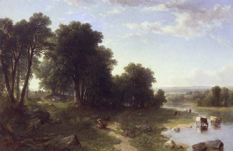 Asher Brown Durand Strawberrying oil painting image